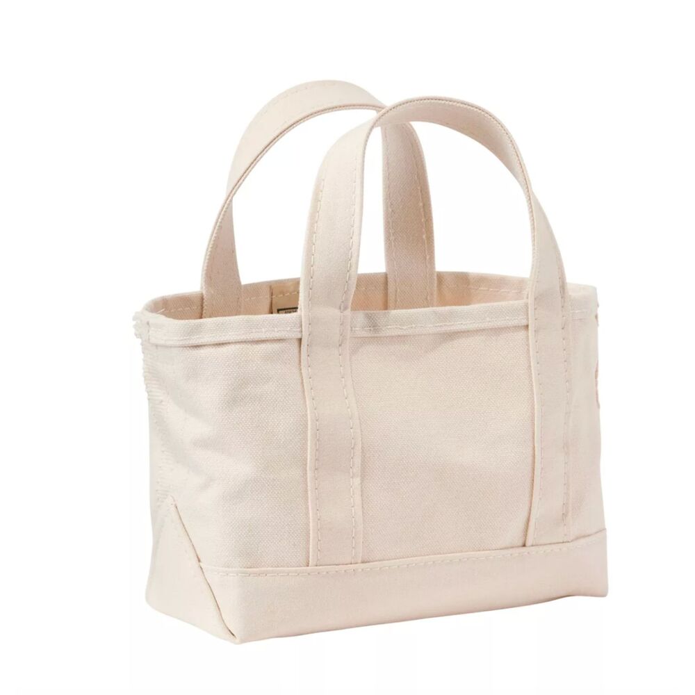 NWT L.L.Bean boat & tote mini in natural